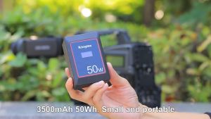[KingMa] 50Wh V-Mount Mini-Size V-Lock Battery For Broadcast Cameras LED Light etc. with 3500mAh Capacity