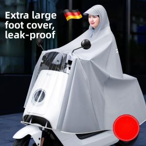 MONLEYTA | German Long Thickened Electric Vehicle Raincoat For Men And Women Full Body Waterproof Motorcycle Battery Special Rain Poncho