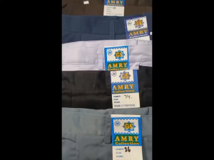 Celana Panjang SMP/SMA Dewasa Abu-abu Cokelat (Pramuka) hitam Putih Saku Tutup Kain Twist