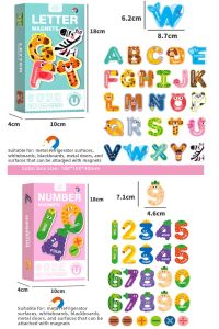 Educational Magnetic Numbers Letters Traffic Puzzles