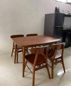 MEJA MAKAN K4 ROPAN KAYU JATI