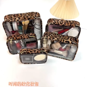 BECORATE Clear Pouch Organizer Waterproof Transparent Makeup Bag Toiletries Essential Portable Travel Pouches
