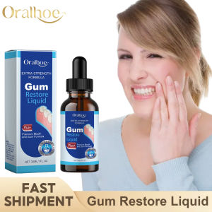oralhoe | Gum Repair Drops Gum Regrowth Relieve Receding Swelling Gingival Remove Bad Breath Cleansing Oral Plaque Stains Gum Restore Drop