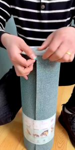 Faux Linen Textured Wallpaper Removable Self Adhesive Stick Contact Paper Wall Door foam