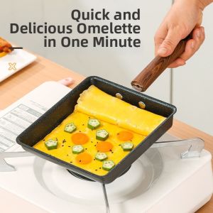 MUDIAN | Japanese Style Tamago Yukise Non-Stick Small Frying Pan