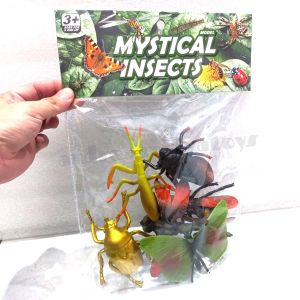 Mainan Edukasi Hewan Serangga Karet isi 6 pcs Mystical Insects no Q101-5