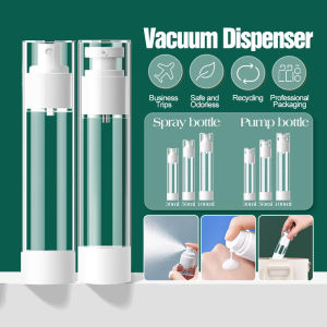 Travel Vacuum Bottle 30/50/100ML Airless Pump/Spray Empty Bottle Transparent Press-Type Refillable Lotion Mist Sanitizer Bottle Pembersih Tangan 分装瓶 旅行喷雾瓶罐