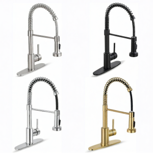 QUEZHOU | Multifunction American Style Kitchen Sink Spring Design Gold Plated