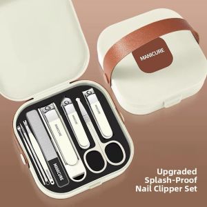 High-End Nail Clipper Set for Men And Women Home Use Anti-Splash Nail Scissors Tool with Storage Box Adult Personal Care