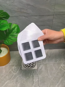 30PCS Disposable Hair Drain Catcher Mesh Anti-blocking Filter Floor Drain Sticker Shower Cover Kitchen Bathroom Strainer