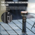 New TrustFire TC50 Professional Rechargeable Tactical Flashlight High-Performance 5100L Camping Light for Search,Self Defense. 