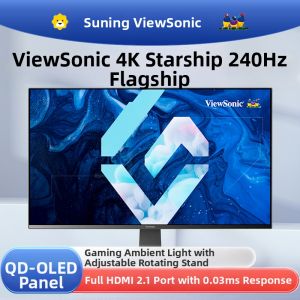 ViewSonic XG273-4K-OLED 26.5 Inch 240Hz Gaming Monitor HDR400 16:9 Ratio DP Interface Computer Display for Office And Home Use