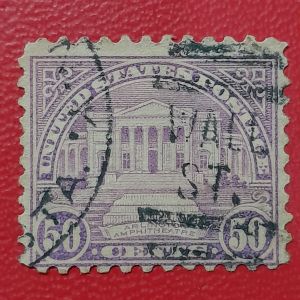 Koleksi Prangko kuno USA Jadul 50 Cents Arlington Amphitheater Tahun 1922 USED