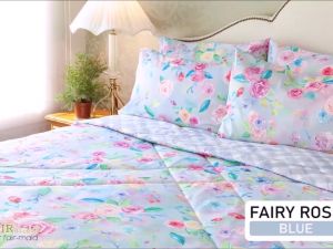 FAIRmaid ปลอกหมอนหนุน ขนาด 19นิ้ว x 29นิ้ว / ปลอกหมอนข้าง ขนาด 14นิ้ว x 44นิ้ว ลาย Fairy Rose