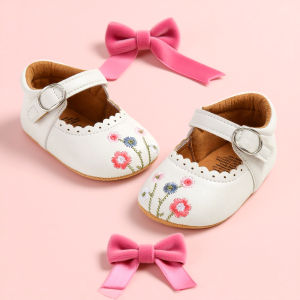 NEW Infant Baby Girls Mary Jane Flats Princess Toddler First Walkers Sneaker Wedding Dress Dancing BABY Shoes