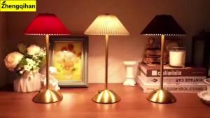 Simple LED Rechargeable Touch Metal Table Lamp Three Colors Bedside Creative Ambient Light Bar Outdoor Decoration Night Light