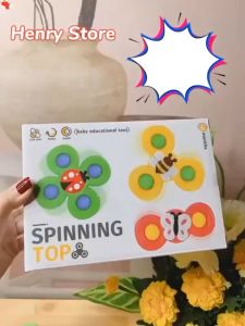 Set 3 con quay spinner cho bé đồ chơi hình côn trùng dễ thương vui nhộn chất liệu an toàn cho bé