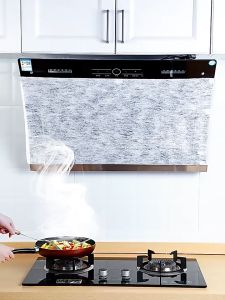 Filter Cooker Hood Lapisan Kertas Penghisap 5 Meter 10 Meter X 45 Cm Lapisan Penghisap Asap Dapur