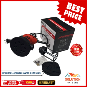 TERBARU!!! MESIN AMPLAS ORBITAL SANDER BULAT 5 INCH MERK BONCHI 8125 - MESIN AMPLAS KAYU BULAT DIAMETER 125 MM