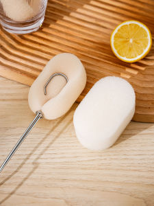 Long Handle Stainless Steel Cup Brush Sponge Special Cleaning Brush for Cup Washing Water Cup Cleaning Tool Bottle Brush