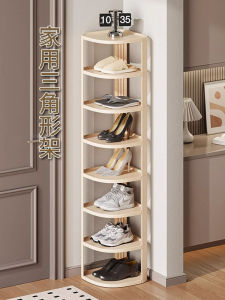 Simple Multi-Layer Small Narrow Triangle Shoe Rack Home Storage Organizer Corner Cabinet Shoe Stand Furniture