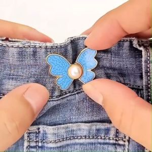 ตะขอปรับเอวรูปผีเสื้อ หมุดไม่ต้องเย็บ รวม คุณปกติและสีที่เหมาะสม ถูกวางแผนการสร้างสรรค์สีด้วย ถูกเลือกจากหลายสี