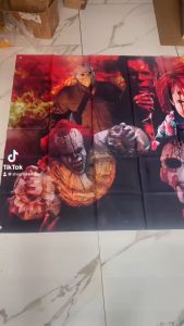 Khung ảnh vải trang trí ngày Halloween  và phòng xăm hình