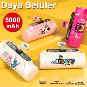5000 Mah Daya Seluler Portabel Power Bank Pocket Capsule Powerbank