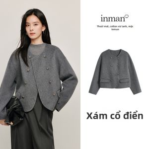 INMAN | Áo Khoác Lông Đôi Mặt CAMEL