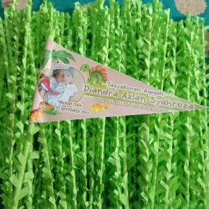 Bendera aqiqah 100pc FREE cetak foto uk.17r