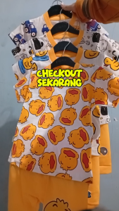 SERIES KUNING - Setelan bayi laki-laki 0-15bulan Karakter Animals Zoo Max BB10kg.