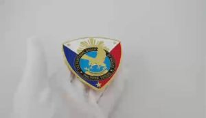 High-Quality Colorfast Eagles National Flag Emblem 3inch Shield Eagles Fraternal Emblem For Car And Motorcycle Red 3M Adhesive