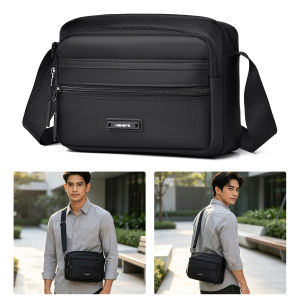 MENSPE Mens Shoulder Bag Fashion Waterproof Messenger Bag Travel Bag Business Bag Phone Bag Large Capacity Cross Body Bag Lightweight Casual Bag Leisure Sport Street Bag