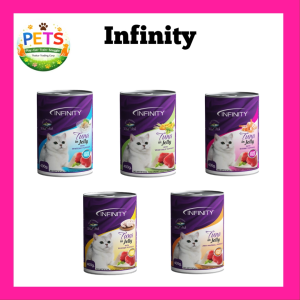 Infinity Cat Food Tuna in Jelly with Toppings 400g Wet in Can