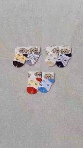 JUAL 6 PASANG Kaos Kaki Bayi Lipat Gambar Anjing Lucu 0-2 Tahun SenQi Mata Kaki Baby Socks Santosa Makmur GROSIR