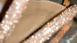 รองเท้า​ผู้หญิง รองเท้าส้นสูง​ ส้นเข็ม​​ แบบเรียบง่าย เปิดส้น มีเพชรวิบวับ สไตล์เกาหลีสุดฮิต​ ใส่​สบาย​ ไซส์ 35-42