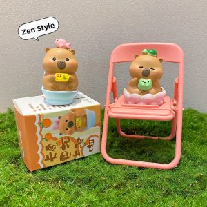 Capybara Desktop Decoration Emotional Stability Healing Series Cartoon Buddha Style Pig Friend Birthday Gift Creative Decoration