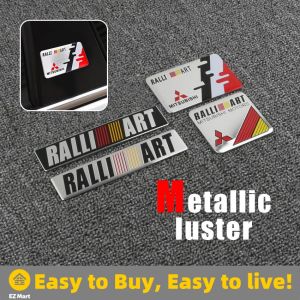 【Fast Shipping】 3D Metal RALLI ART Ralliart Logo Car Stickers Decals Front Hood Grill Emblem for Mitsubishi Lancer 9 10 Asx Outlander Pajero RALLIART Letter Plate Stickers Para Carros - Lazada