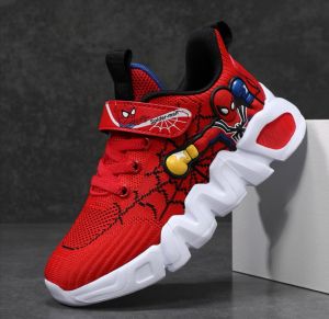 Boys Spring Autumn Soft Bottom Sports Casual Shoes Breathable Mesh Fabric Fly Knit New Style Childrens Footwear Comfortable