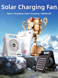 MEIDING | Solar Charging USB Mini Desktop Fan