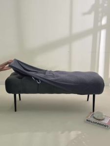1pc Stretch Long Bench Cover Leaf Jacquard All-inclusive Piano Stool Covers Solid Color Rectangle Chair Slipcover for Home