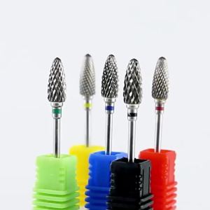 5Pcs Ø2.35 X 6mm Stainless Steel Burs 3/32 Inch Shank Cutting Burr For Rotary Tool Use For Dental Polishing Nail Drill Bits