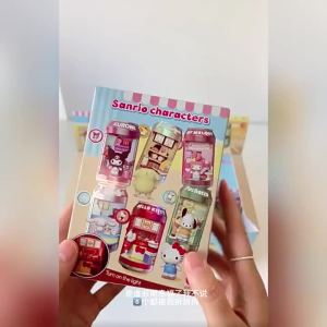 CHAOSHENGDONGMAN | Mô hình Blind Box chủ đề đường phố món tráng miệng hình lon có đèn