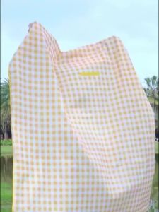Thảm du lịch chống thấm gấp gọn tiện lợi thảm picnic họa tiết kẻ ô vuông