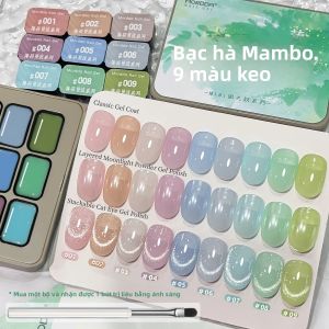 Keo Sơn Móng Tay 9 Màu Họa Tiết Độ Bão Hòa Cao Bán Đặc Dùng Chuyên Nghiệp Tại Tiệm Nail Không Lem Đóng Hộp Dùng Đặc Biệt