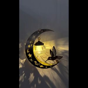 Solar Powered Fairy Lights Bird Glass Ball Lantern Garden Decorative Lighting Gifts for Festivals
