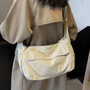 Commute Large Capacity Messenger Bag Casual Crossbody Backpack for Women Student Simple Style Korean Version New Model