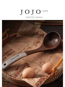 Long Handle Wooden Soup Spoon Japanese Style Kitchen Utensils Jojos L PD Wooden Spoons for Cooking And Serving Soup
