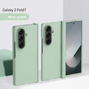 With Hinge Connection Phone Case For Samsung Galaxy Z Fold7 Z Fold 7 6 5 4 3 5G Shockproof Cover Holder Hard PC Protection Shell