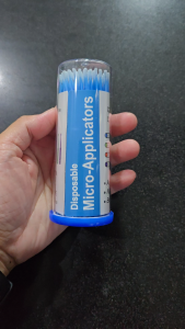 Disposable Micro Applicator tips 100 pcs. per pack extra fine color blue